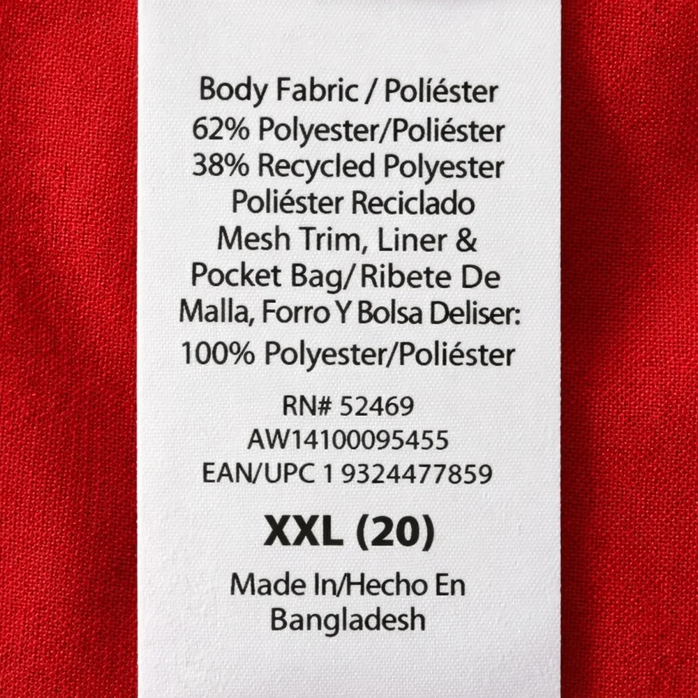 Athletic Works XXL (20) Bright Red Running Shorts DriWorks Moisture Wicking Pock - Picture 9 of 11